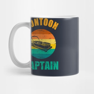 Pontoon Boat Captain Retro Mug